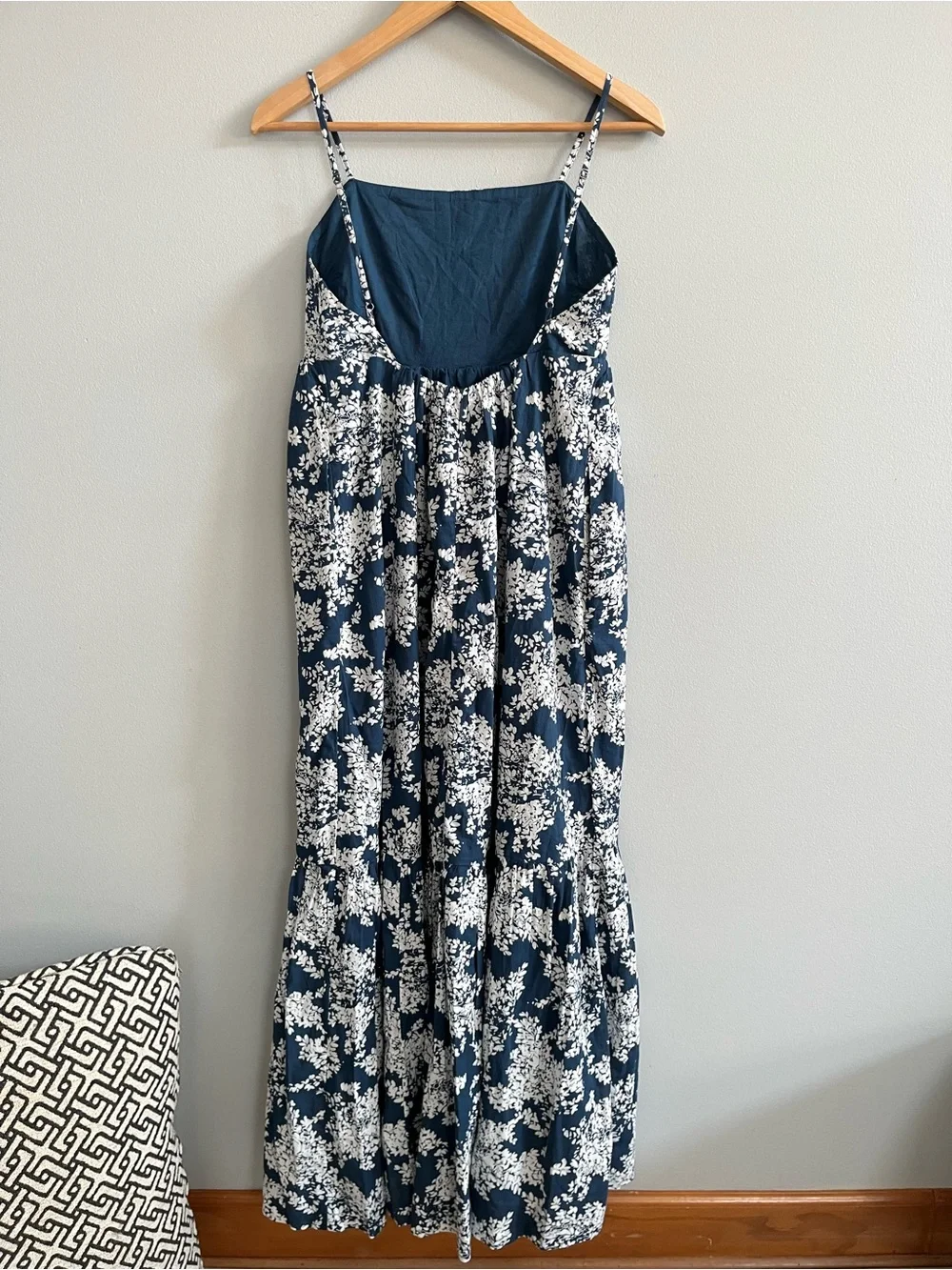 Abercrombie & Fitch Floral Tiered Maxi Dress Size Small Lined Cotton Cottagecore
